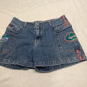 Florida Gators Womans denim shorts size 10 absolutely unique